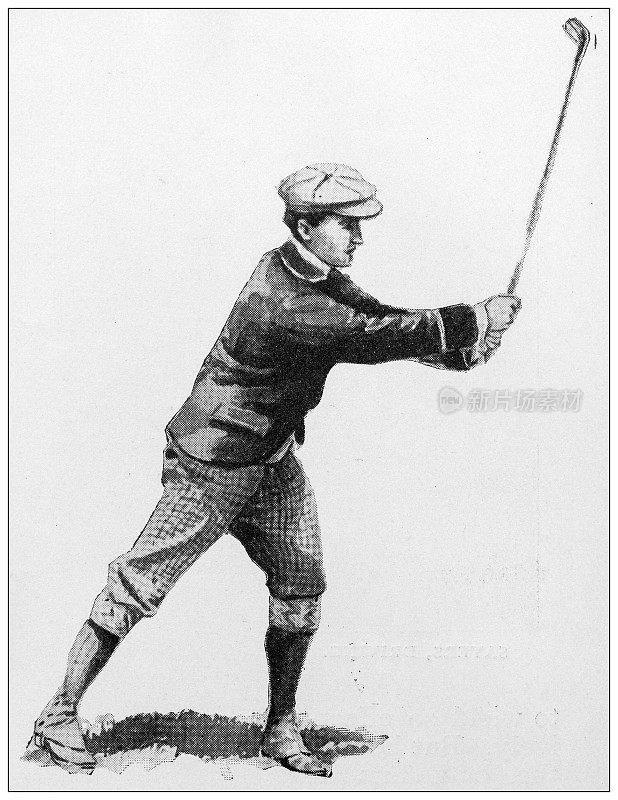 1897年的运动和消遣:高尔夫球手，HT Whigham